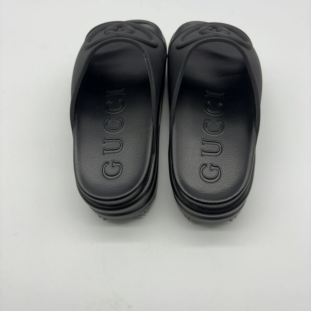 Gucci Women‘s Black interlock G Platform Sandals - Picture 4 of 4